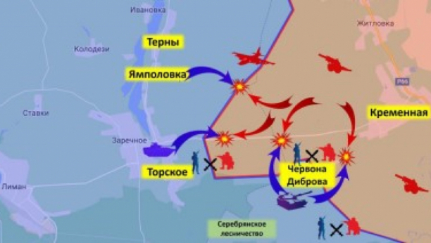 Mapa rata u Ukrajini