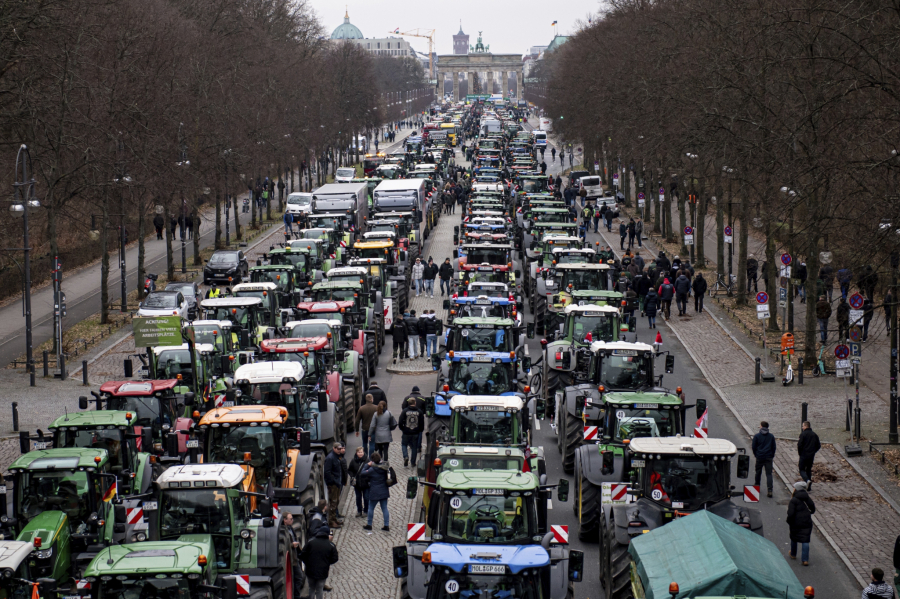 Protest poljoprivrednika u Nemačkoj